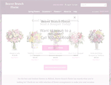 Tablet Screenshot of beaverbranchflorist.com